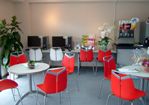 R-cafeのフロア内