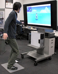 「圧力分布センサー」を応用したゲーム